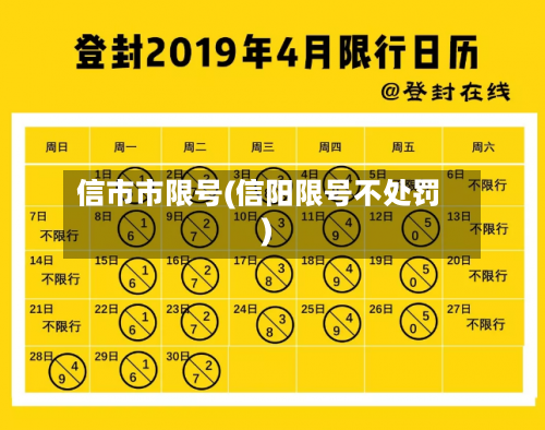 信市市限号(信阳限号不处罚)