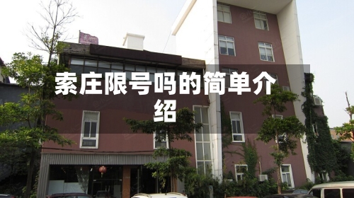 索庄限号吗的简单介绍-第2张图片