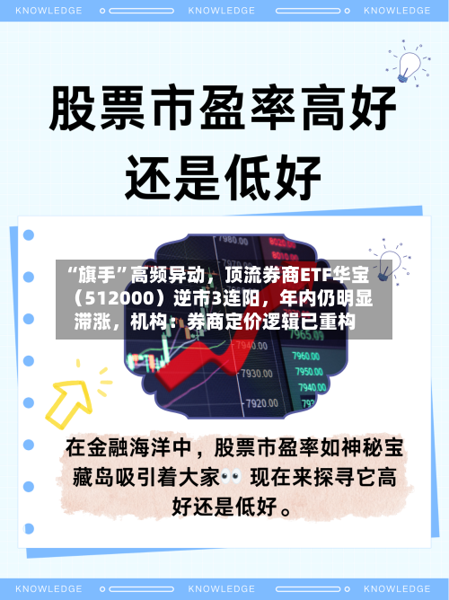 “旗手”高频异动	，顶流券商ETF华宝（512000）逆市3连阳，年内仍明显滞涨，机构：券商定价逻辑已重构-第2张图片
