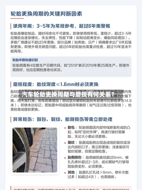 汽车轮胎更换周期与磨损有何关系?-第2张图片
