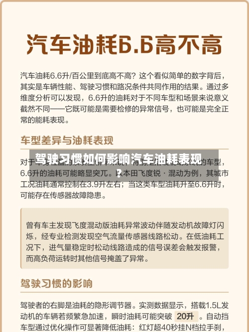 驾驶习惯如何影响汽车油耗表现？-第2张图片