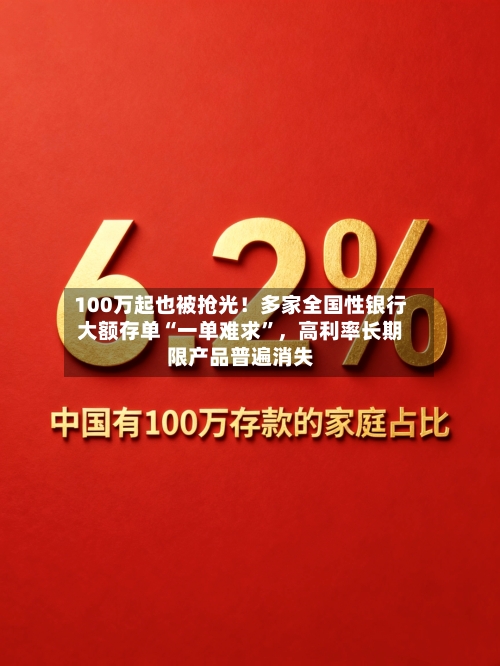 100万起也被抢光！多家全国性银行大额存单“一单难求	”，高利率长期限产品普遍消失-第3张图片