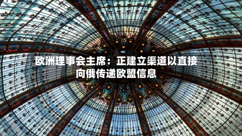 欧洲理事会主席：正建立渠道以直接向俄传递欧盟信息-第3张图片