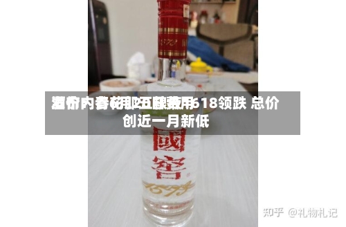 酒价内参6月20日费用发布：青花郎五粮液1618领跌 总价创近一月新低-第2张图片
