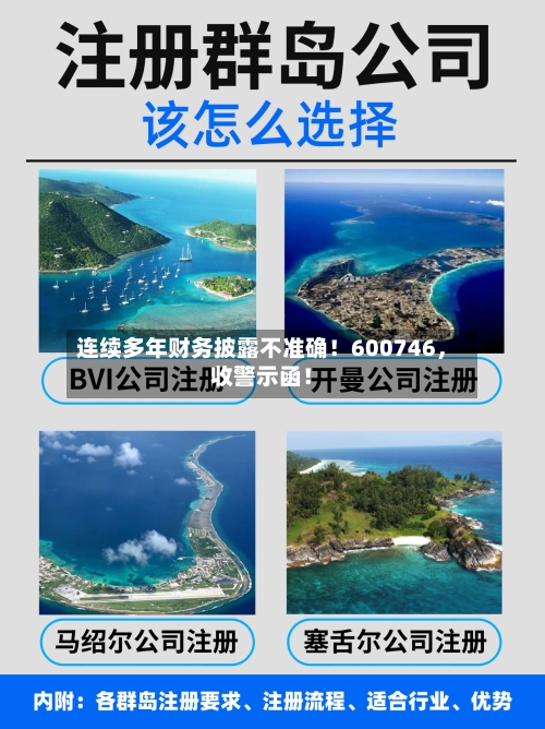 连续多年财务披露不准确！600746，收警示函！