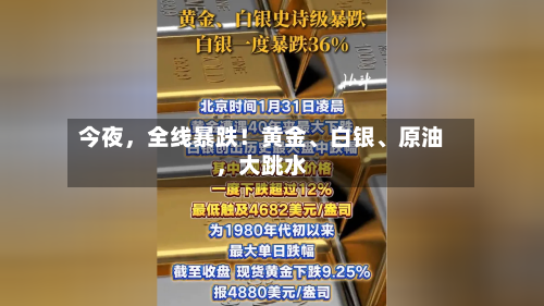 今夜，全线暴跌！黄金、白银、原油	，大跳水-第2张图片
