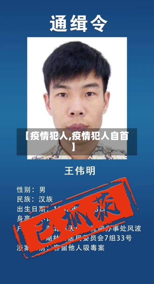 【疫情犯人,疫情犯人自首】