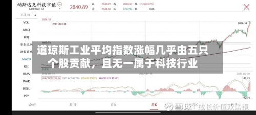 道琼斯工业平均指数涨幅几乎由五只个股贡献，且无一属于科技行业