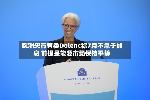 欧洲央行管委Dolenc称7月不急于加息 前提是能源市场保持平静