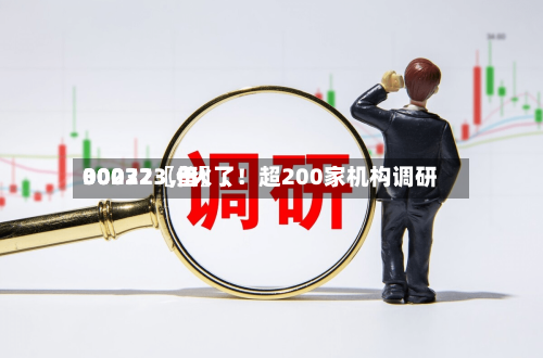 00072〖伍〗、30032〖叁〗	、002273，火了！超200家机构调研-第2张图片