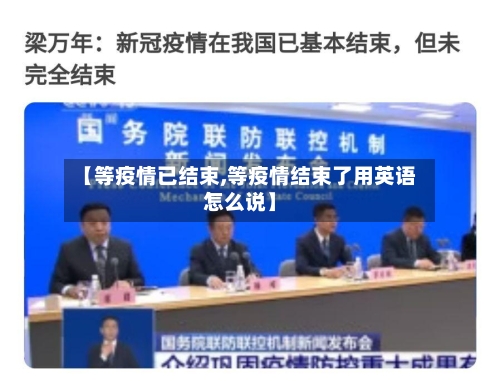 【等疫情已结束,等疫情结束了用英语怎么说】