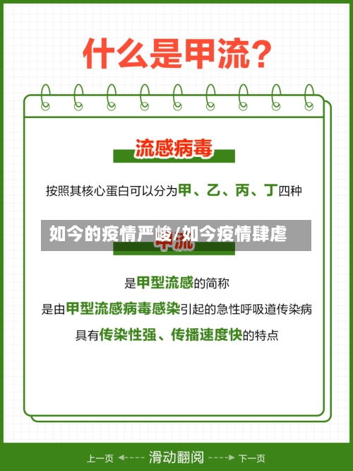 如今的疫情严峻/如今疫情肆虐