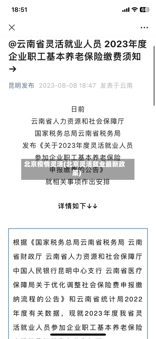 北京疫情灵活(北京灵活就业最新政策)