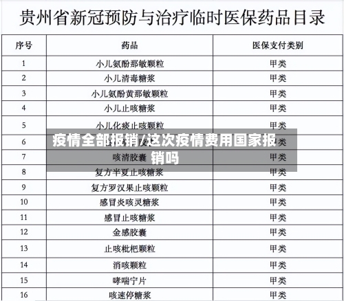 疫情全部报销/这次疫情费用国家报销吗-第3张图片