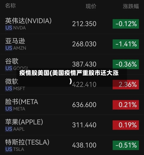 疫情股美国(美国疫情严重股市还大涨)-第2张图片