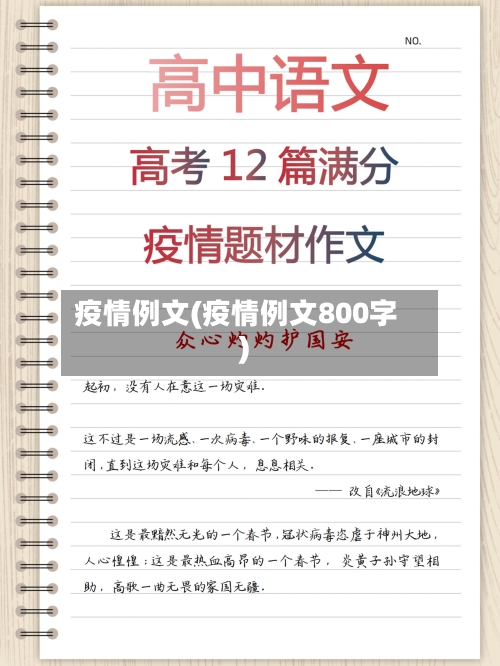 疫情例文(疫情例文800字)
