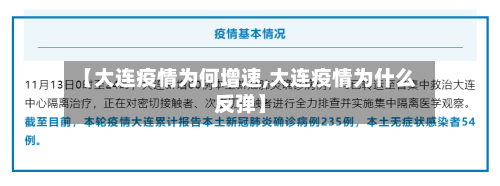 【大连疫情为何增速,大连疫情为什么反弹】-第3张图片