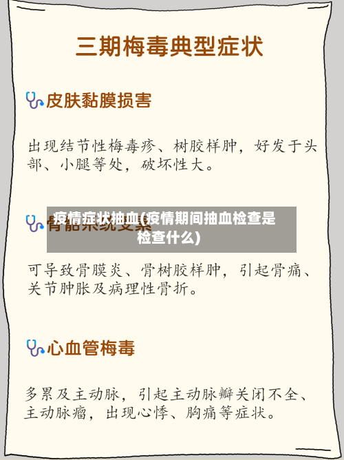 疫情症状抽血(疫情期间抽血检查是检查什么)-第2张图片