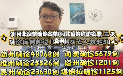 河北疫情确诊名单(河北疫情确诊名单查询)